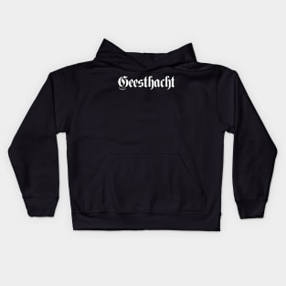 Geesthacht written with gothic font Kids Hoodie